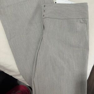 Gray Wide-Leg Pants